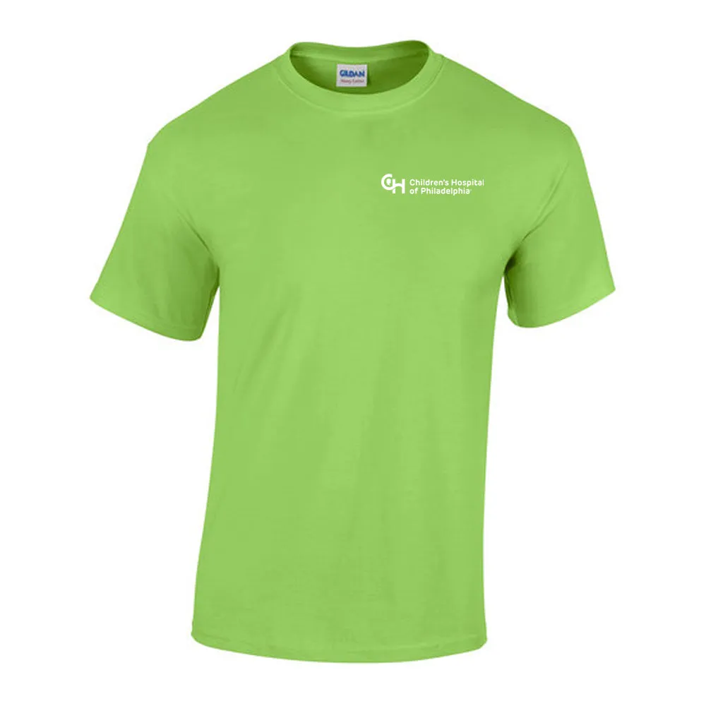 Gildan Adult Heavy Cotton 5.3 oz Bright Color T-Shirt With White CHOP Logo