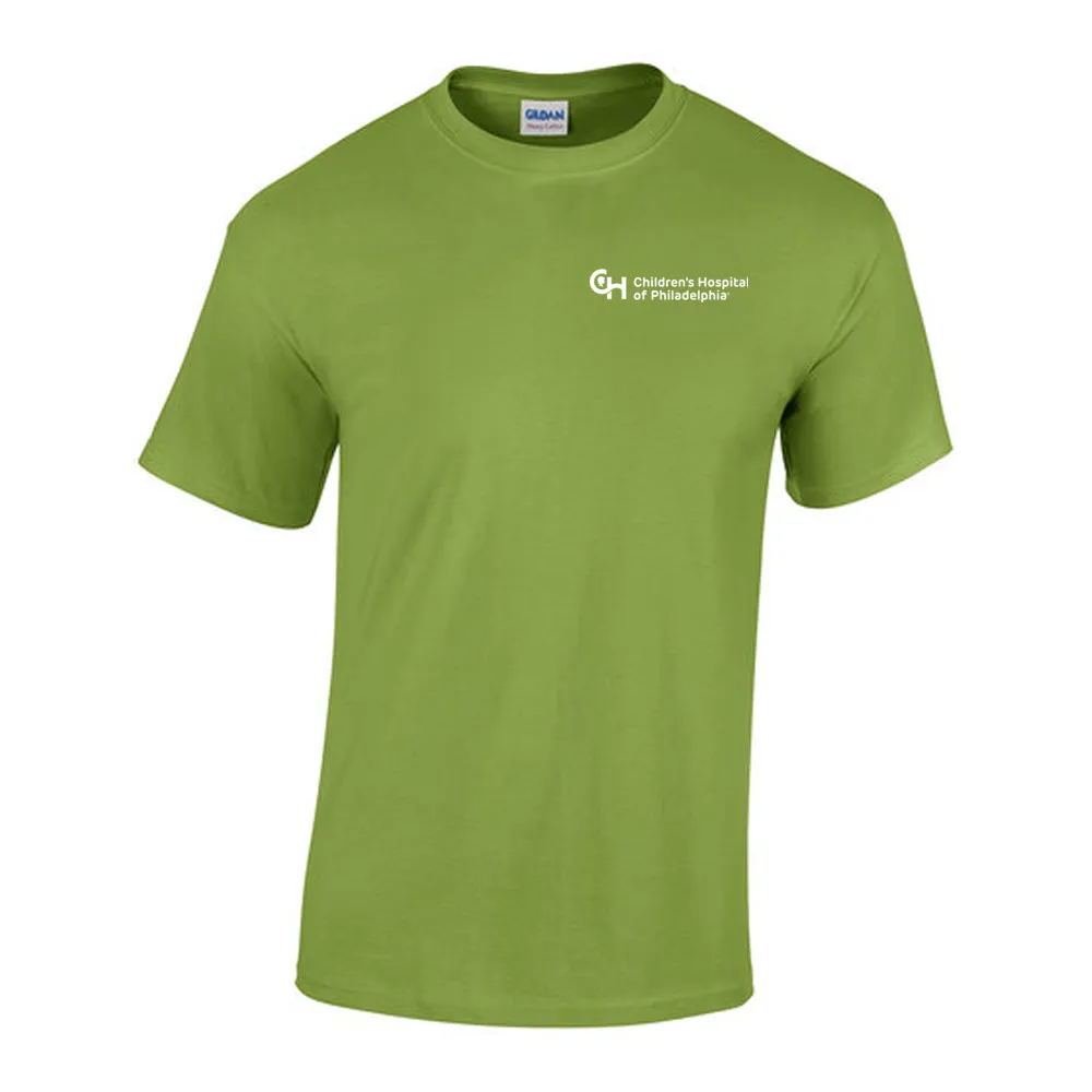 Gildan Adult Heavy Cotton 5.3 oz Bright Color T-Shirt With White CHOP Logo