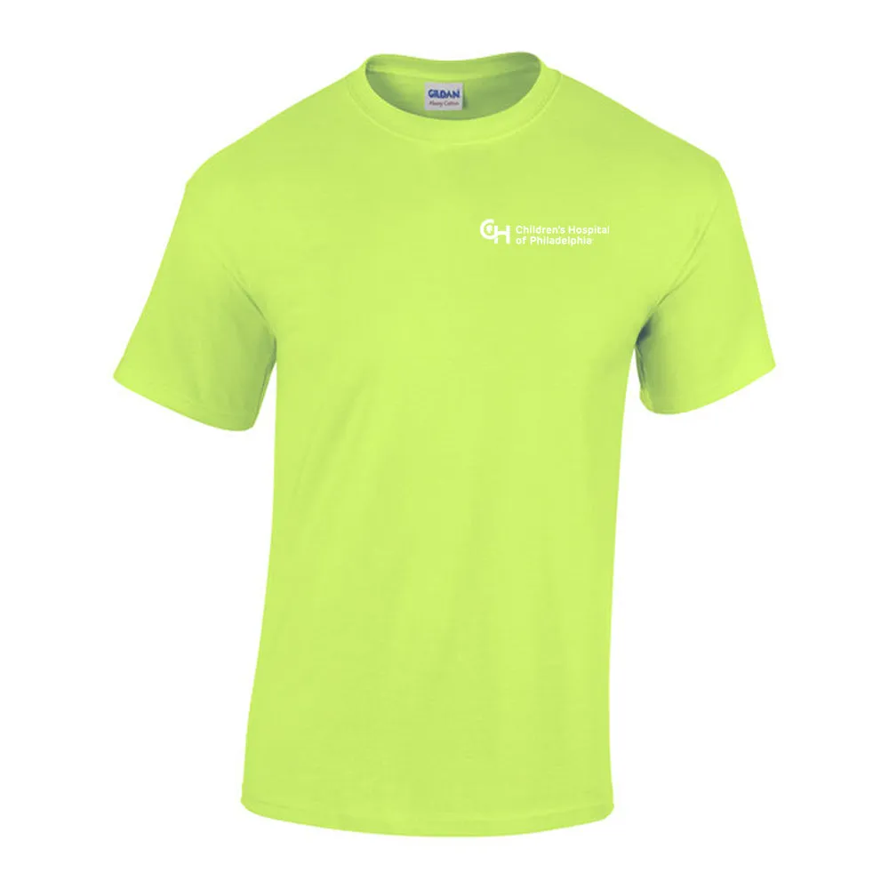 Gildan Adult Heavy Cotton 5.3 oz Bright Color T-Shirt With White CHOP Logo
