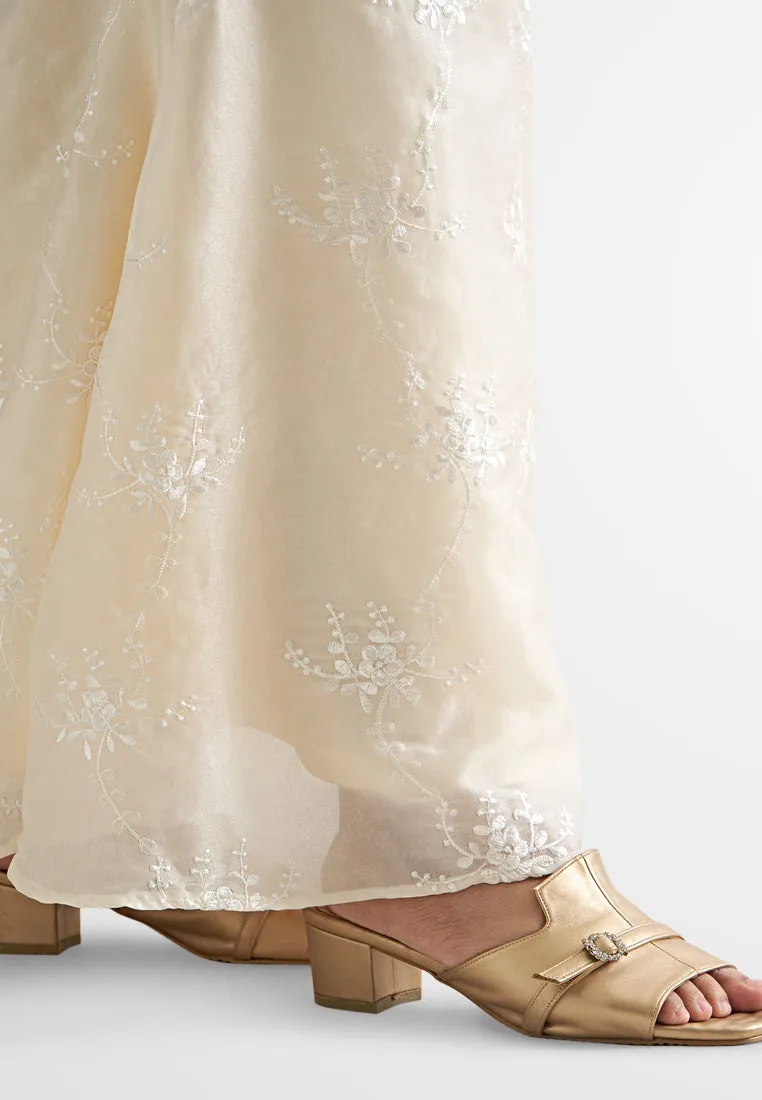 Hadiya Elegant Chiffon Embroidery Kurung