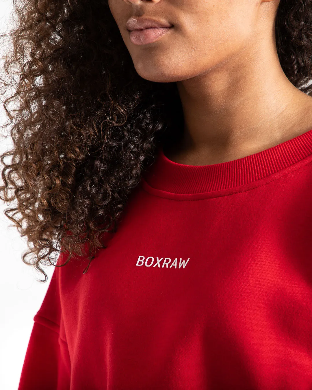 Johnson Cropped Sweatshirt - Red