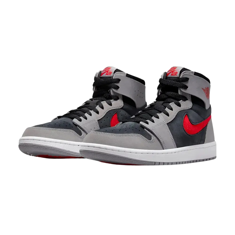 JORDAN 1 HIGH ZOOM AIR CMFT 2 BLACK FIRE RED CEMENT (M)