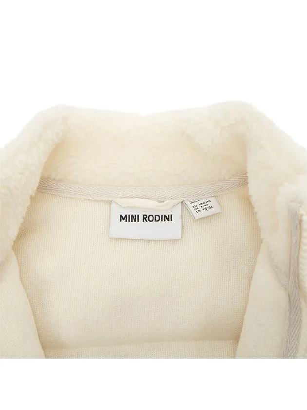 Kids Fleece Zip up 1100009410 WHITE