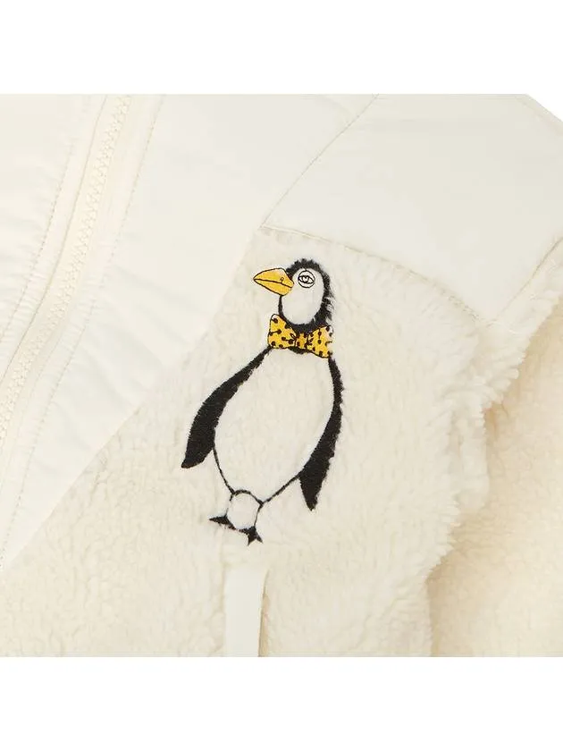 Kids Fleece Zip up 1100009410 WHITE