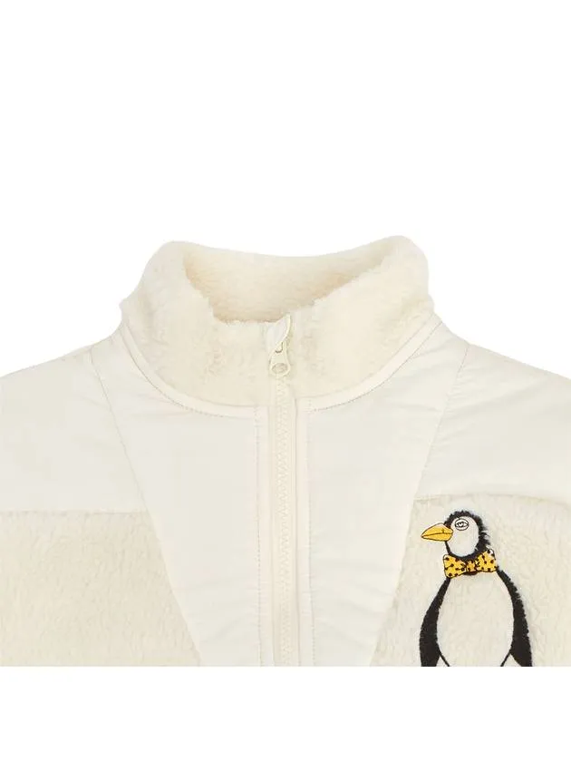 Kids Fleece Zip up 1100009410 WHITE