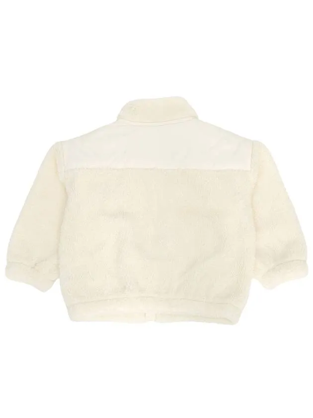 Kids Fleece Zip up 1100009410 WHITE