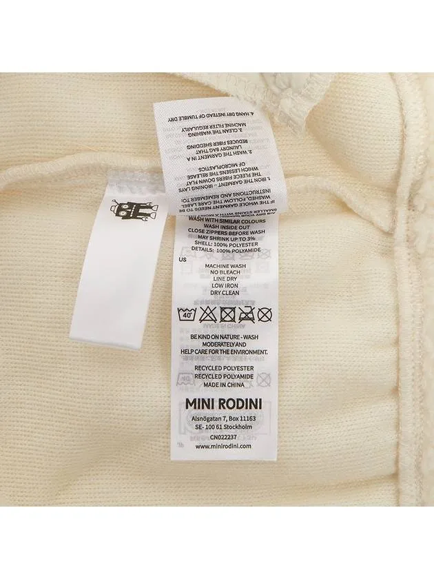 Kids Fleece Zip up 1100009410 WHITE