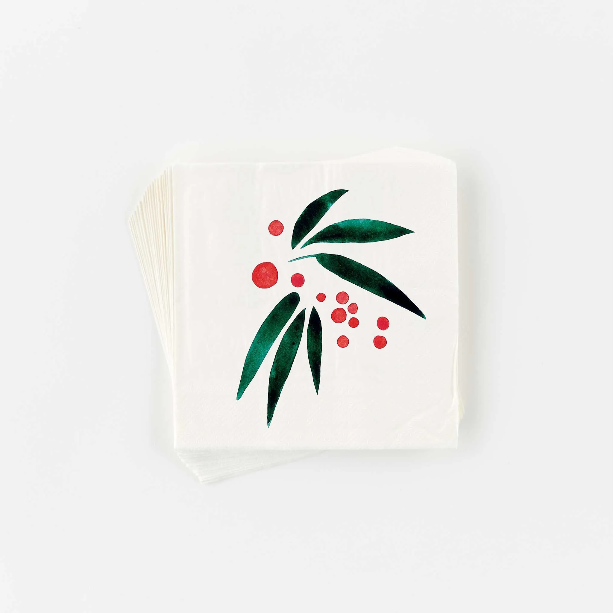 Leaves & Berries Holiday Paper Napkins