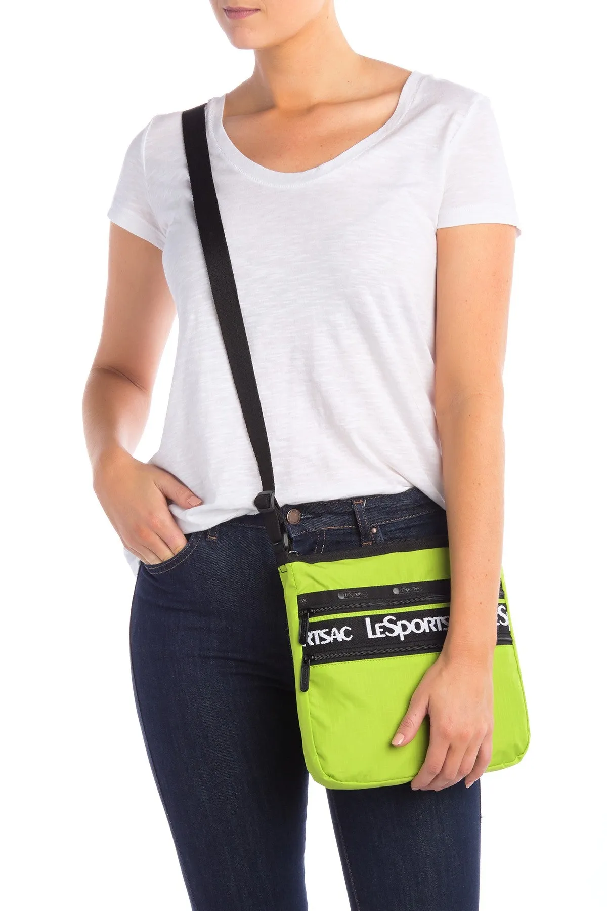 LeSportsac Candace North South Crossbody Bag - ACID GREEN
