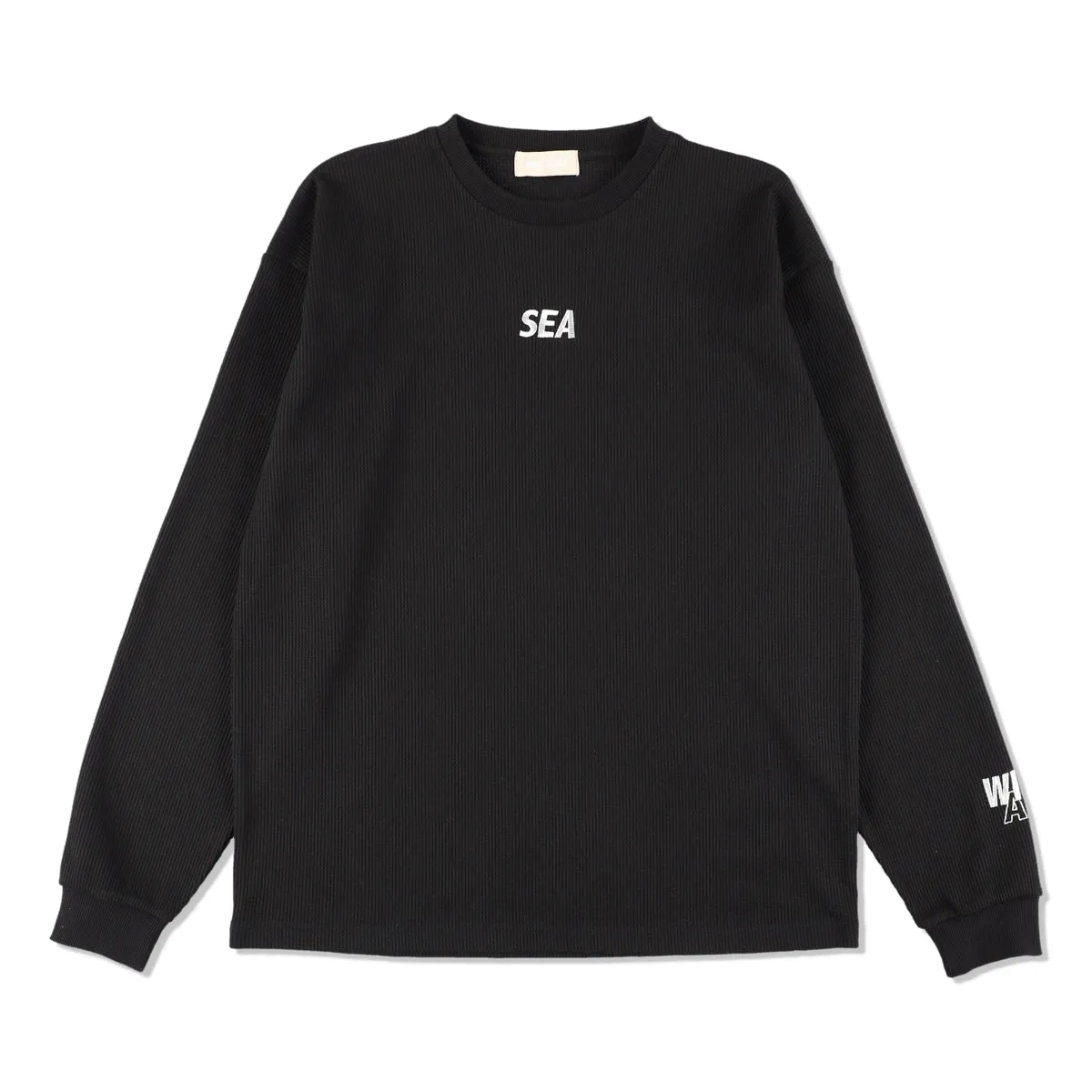 L/S Waffle Tee Black WDS-O-ESS-24-Q3-WAF-02