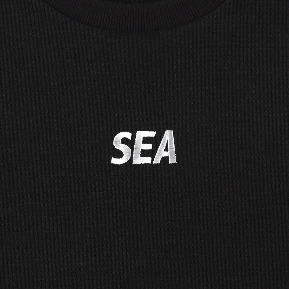 L/S Waffle Tee Black WDS-O-ESS-24-Q3-WAF-02