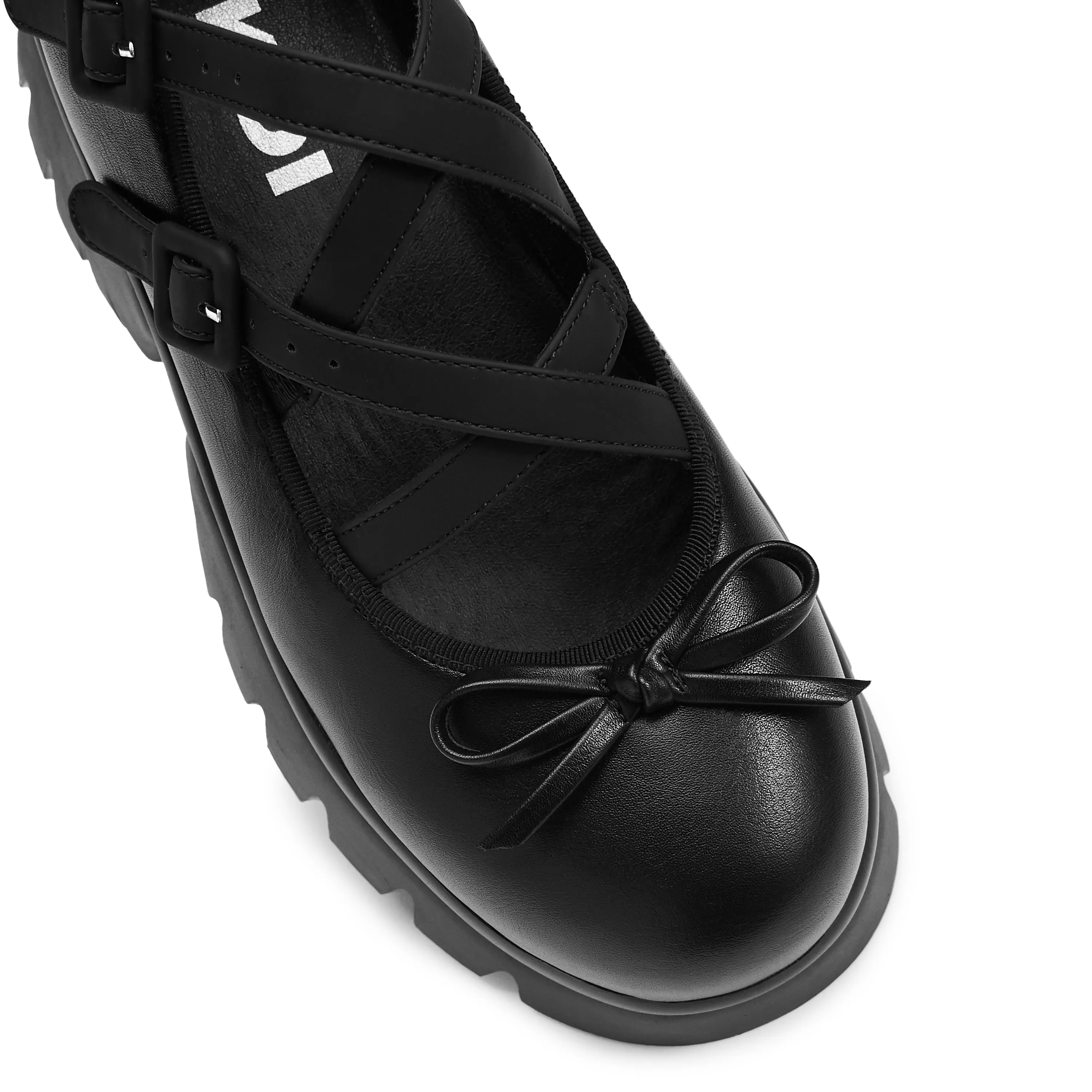 Margot Monster Platform Mary Janes - Black