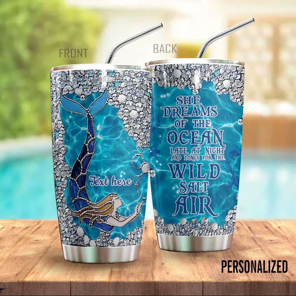 Mermaid Personalized Tumbler Ocean