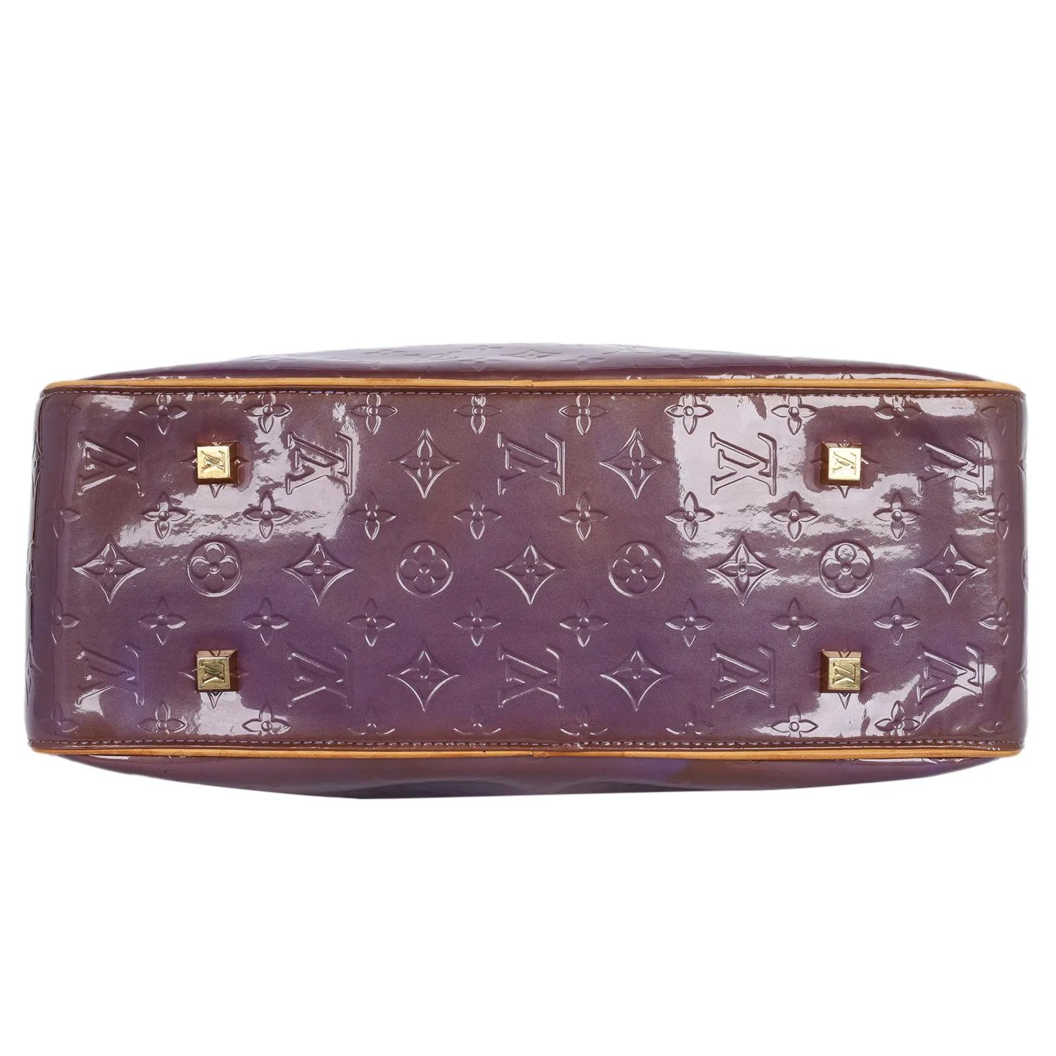 Monogram Patent Leather Sutton Weekend Travel Bag Purple (Authentic Pre-Owned)
