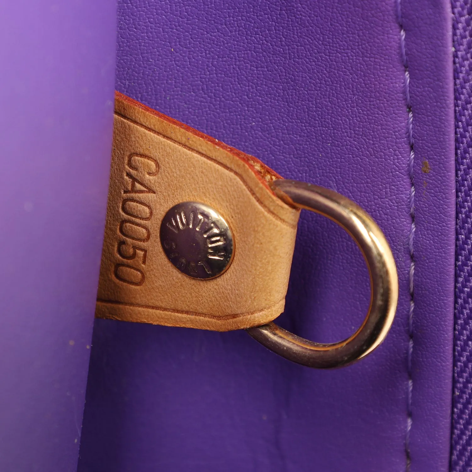 Monogram Patent Leather Sutton Weekend Travel Bag Purple (Authentic Pre-Owned)