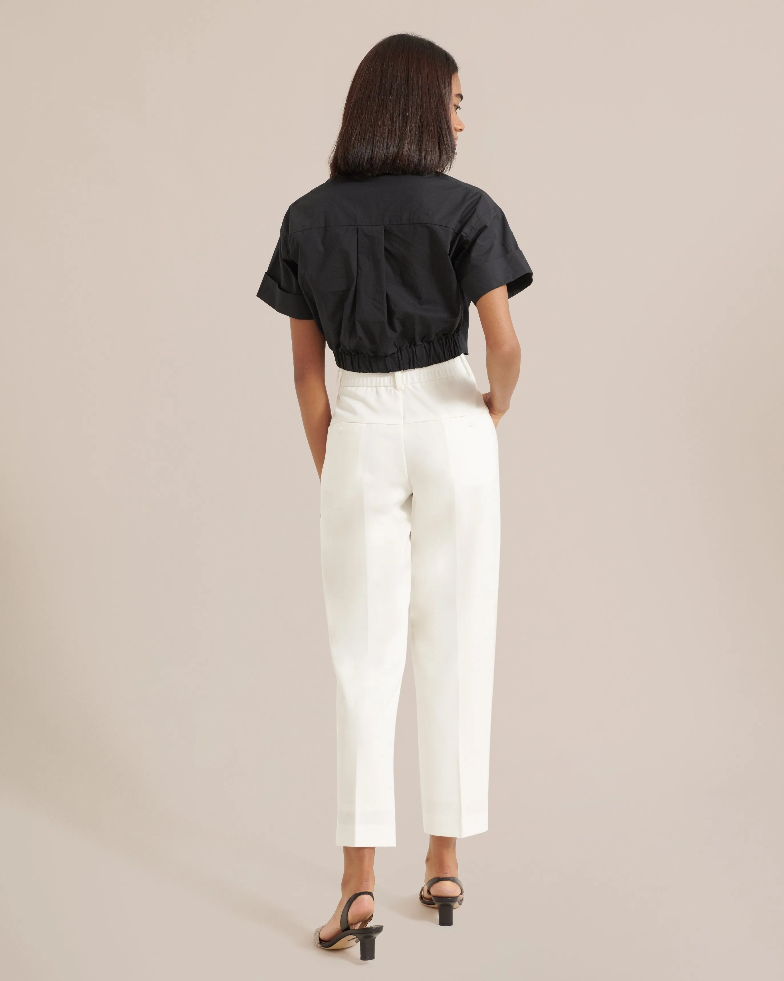 Nimah Cropped Wrap Blouse