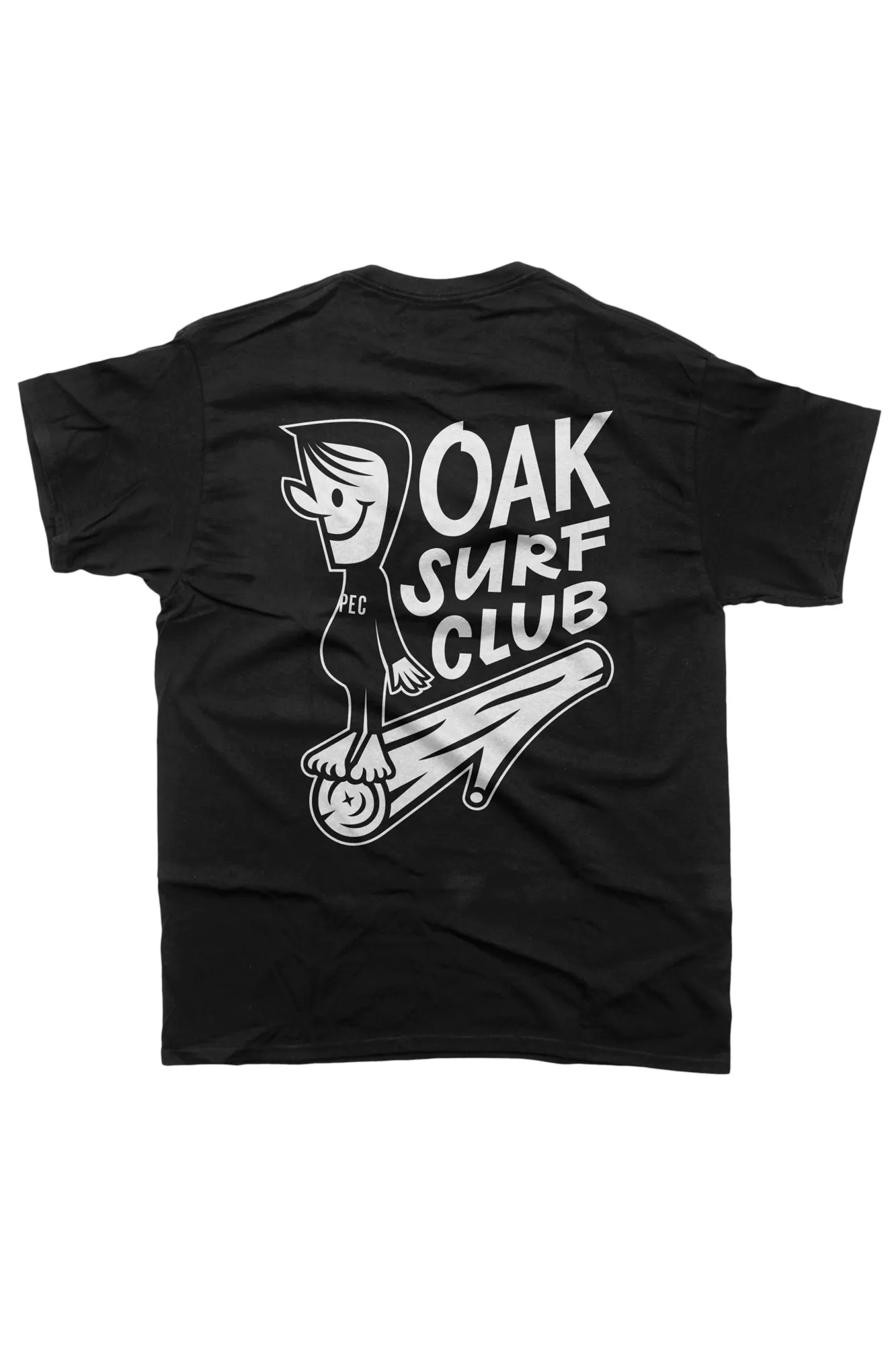 OAK SURF CLUB UNISEX GROVER TEE - BLACK