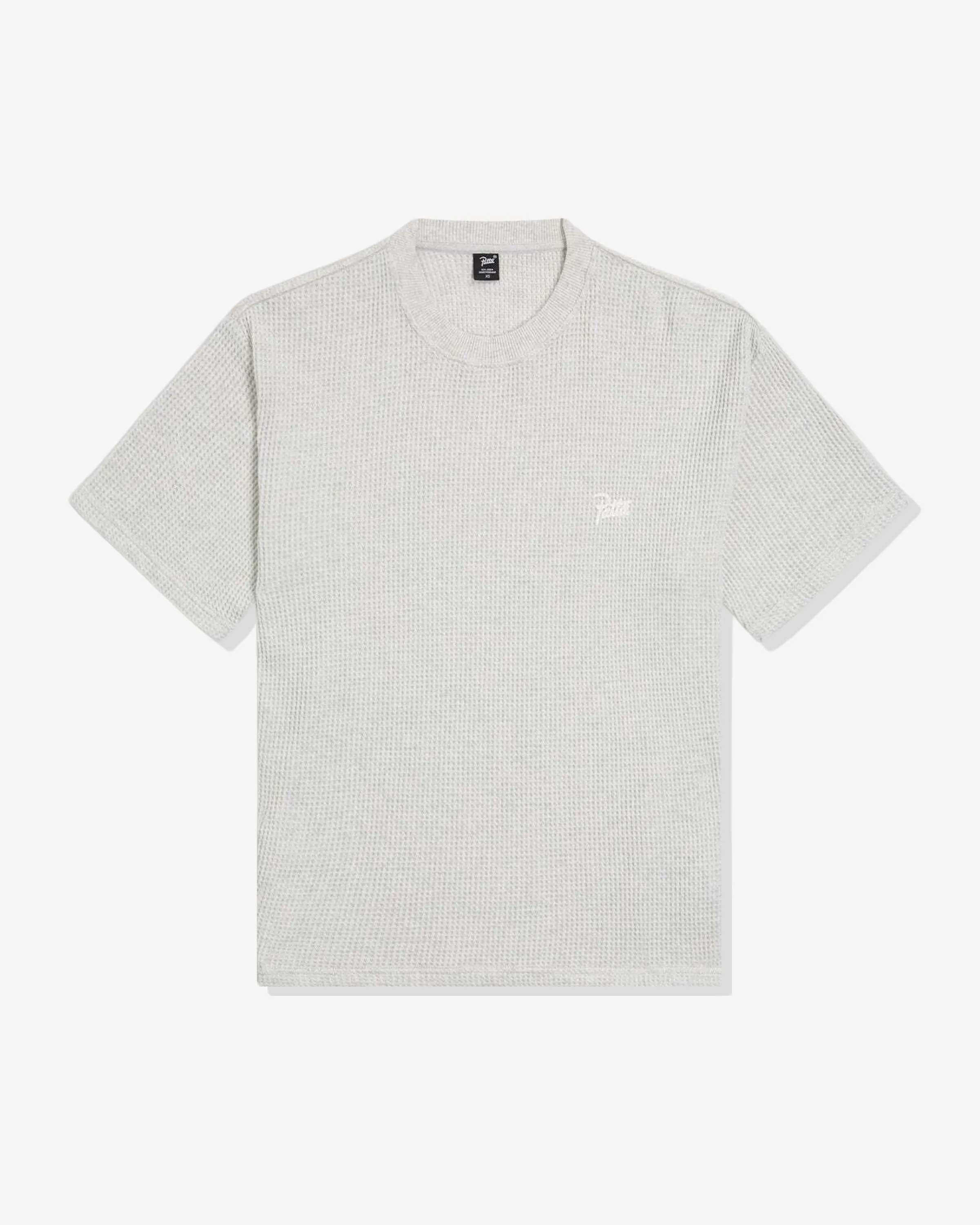 PATTA BASIC WAFFLE TEE - MELANGEGREY
