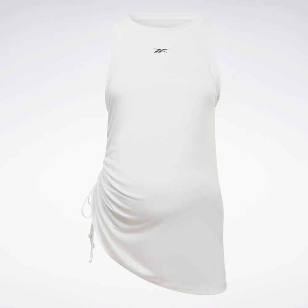 Reebok Apparel Women Maternity Drawstring Tank Top CHALK