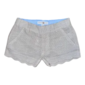 Sandlapper Scalloped Shorts – Kiawah Khaki Houndstooth Linen