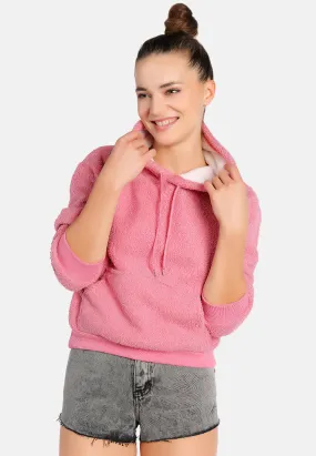 Soft Fleece Pullover Drawstring Hoodie By Ruw