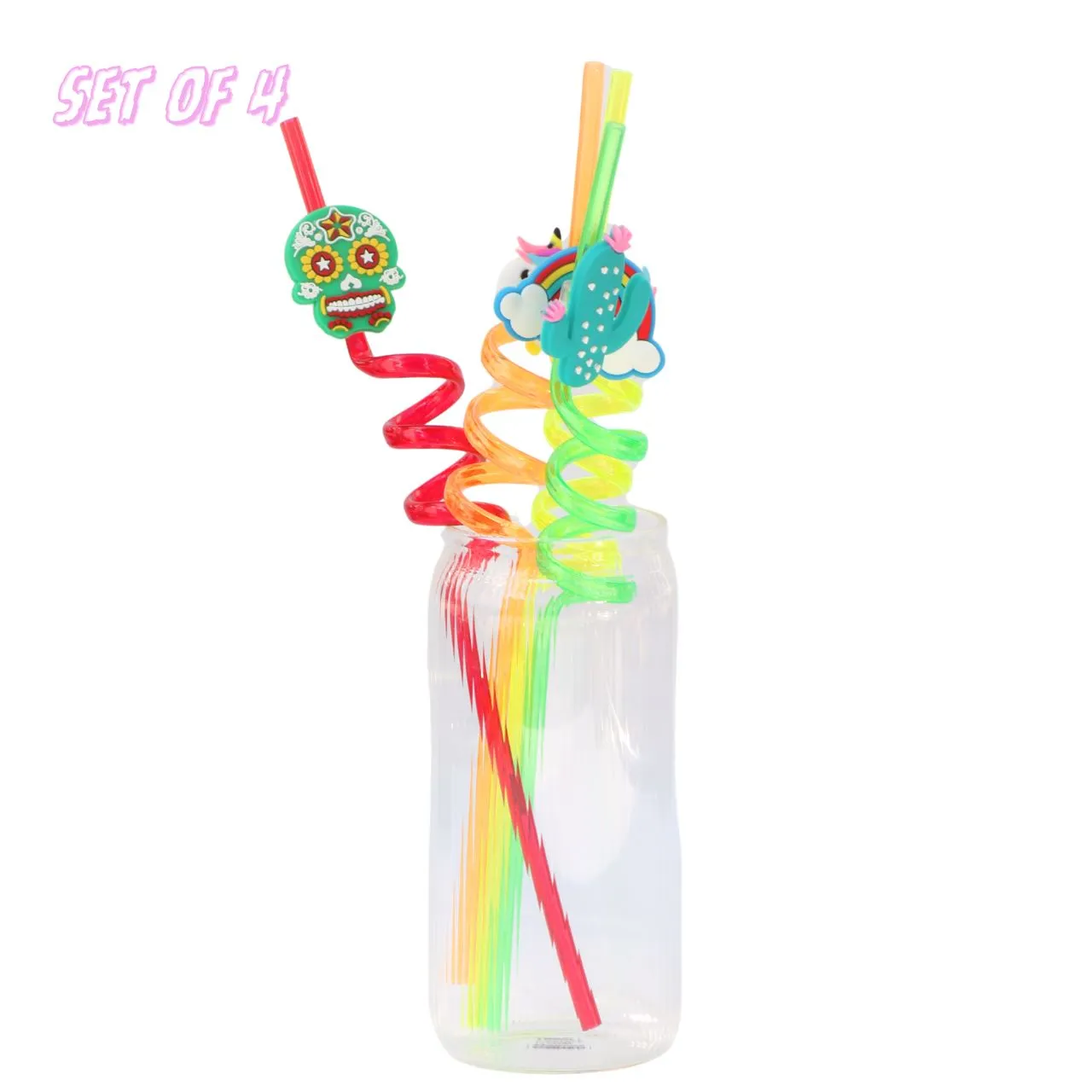 SPIRAL STRAW - SET OF 4