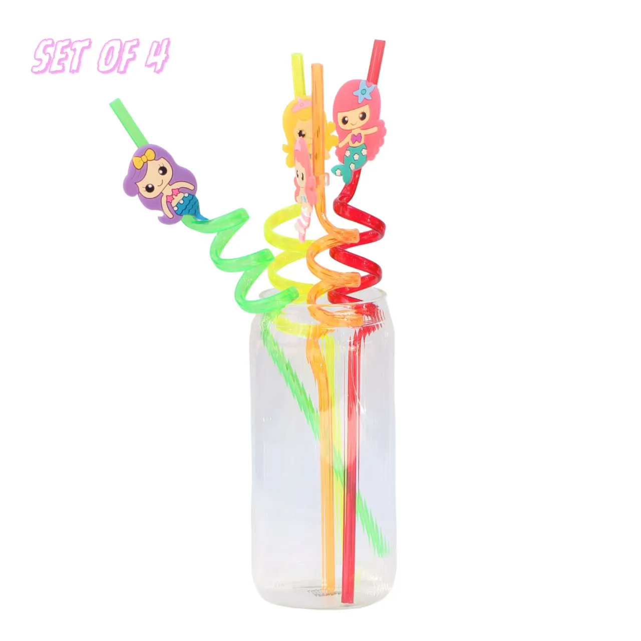 SPIRAL STRAW - SET OF 4