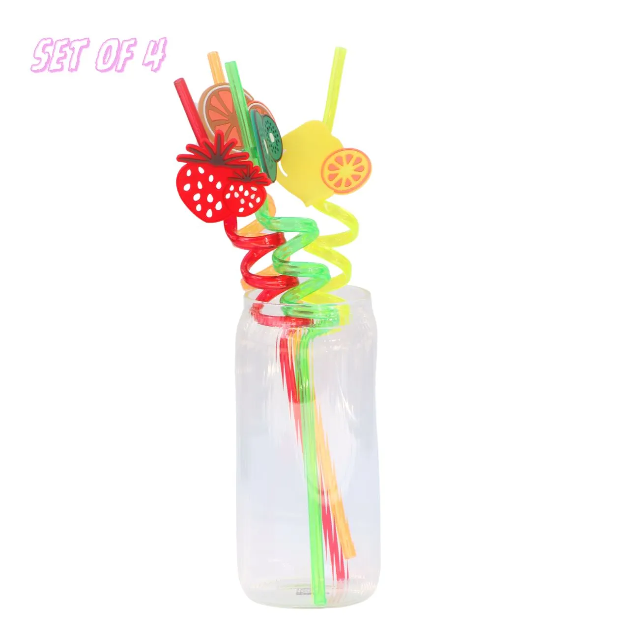 SPIRAL STRAW - SET OF 4