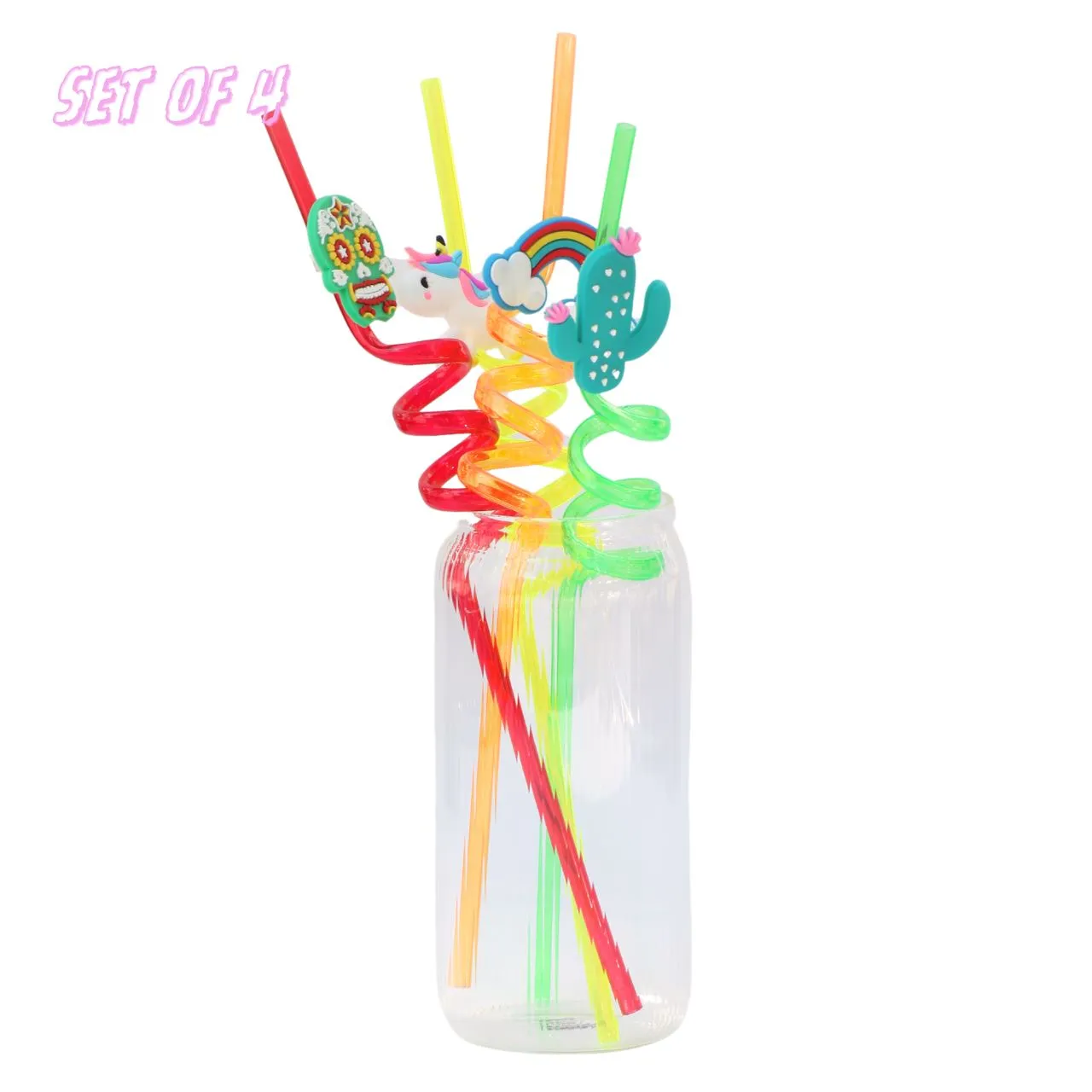 SPIRAL STRAW - SET OF 4
