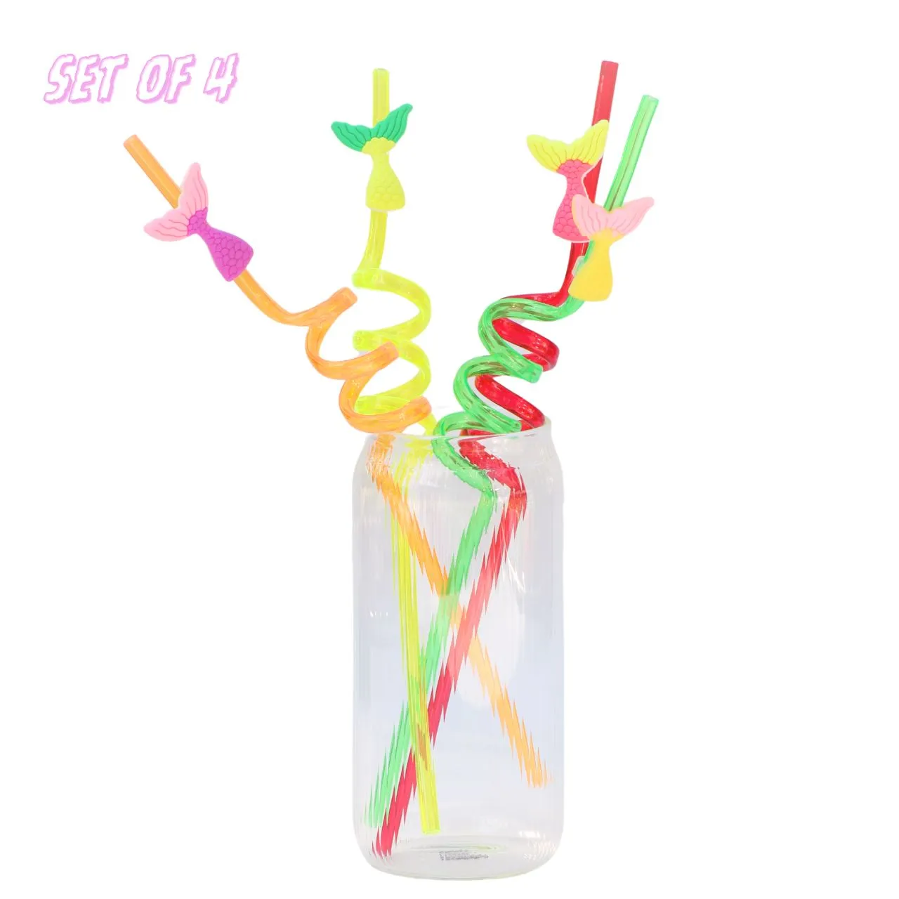 SPIRAL STRAW - SET OF 4