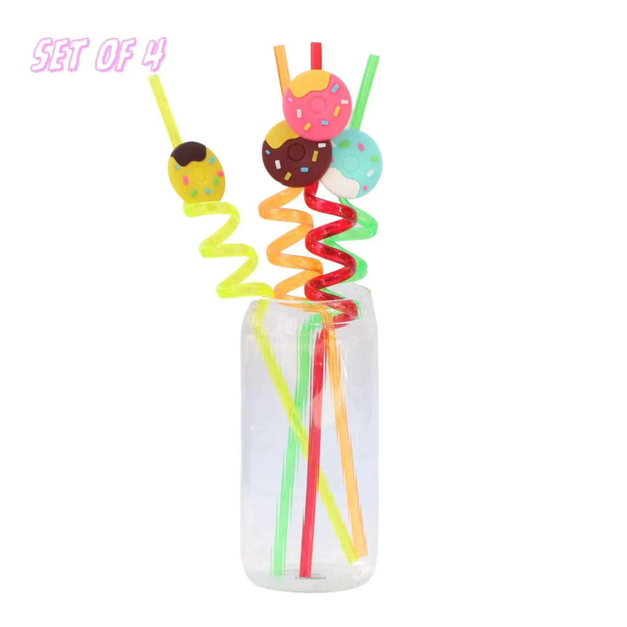SPIRAL STRAW - SET OF 4