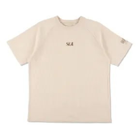 S/S Waffle Raglan Tee Ivory WDS-O-ESS-24-Q3-WAF-03