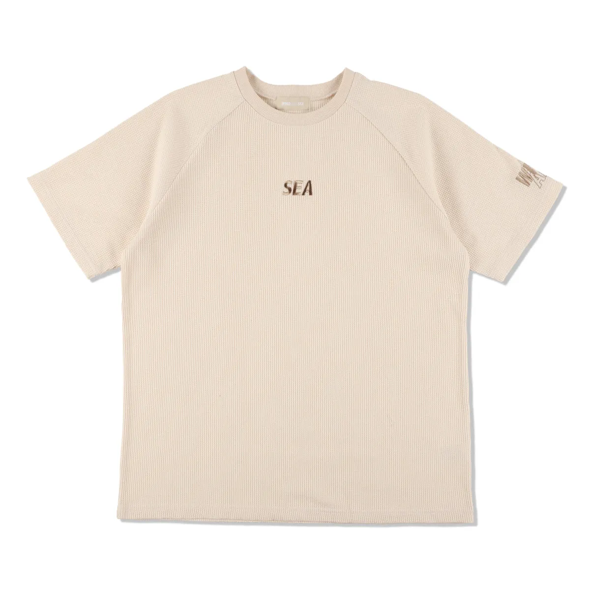 S/S Waffle Raglan Tee Ivory WDS-O-ESS-24-Q3-WAF-03