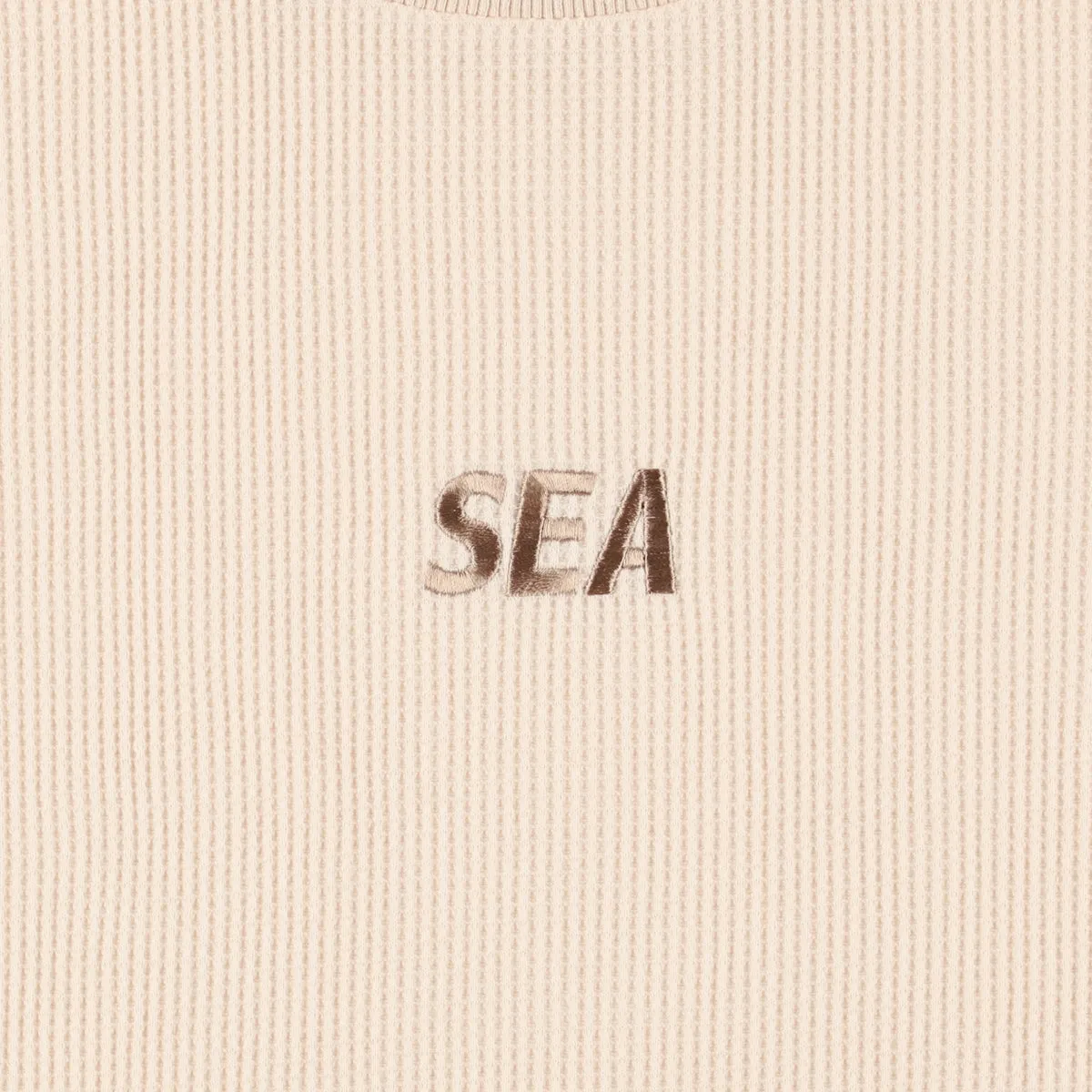S/S Waffle Raglan Tee Ivory WDS-O-ESS-24-Q3-WAF-03