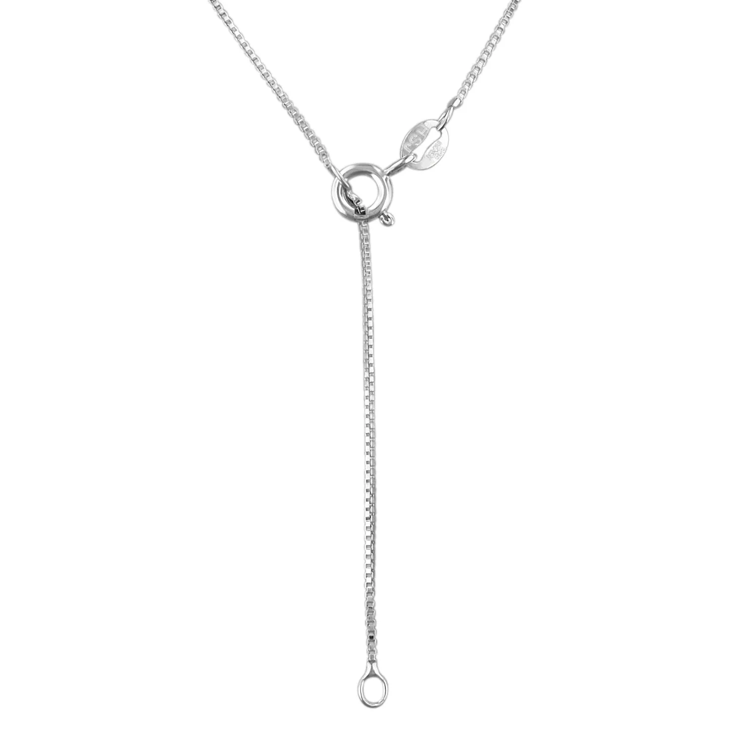 Sterling Silver Water Drop Wave Pendant Necklace, 16 2" Extender