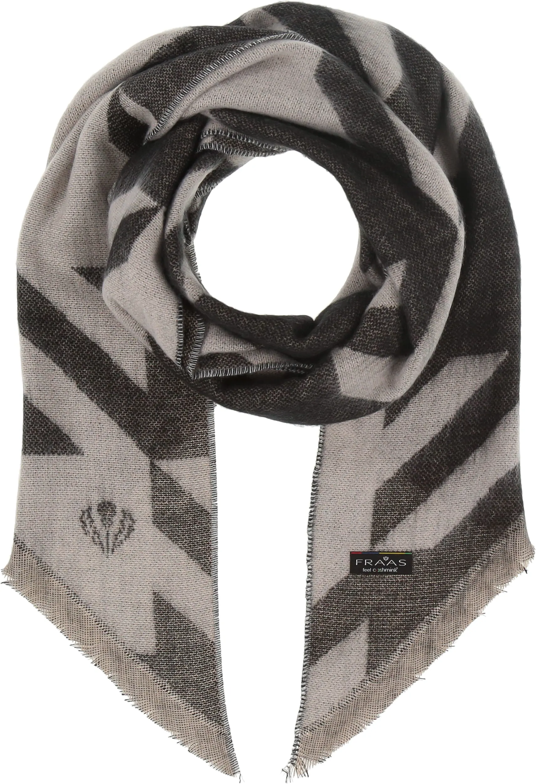 Sustainability Edition Exploded Houndstooth Recycled Bias Scarf