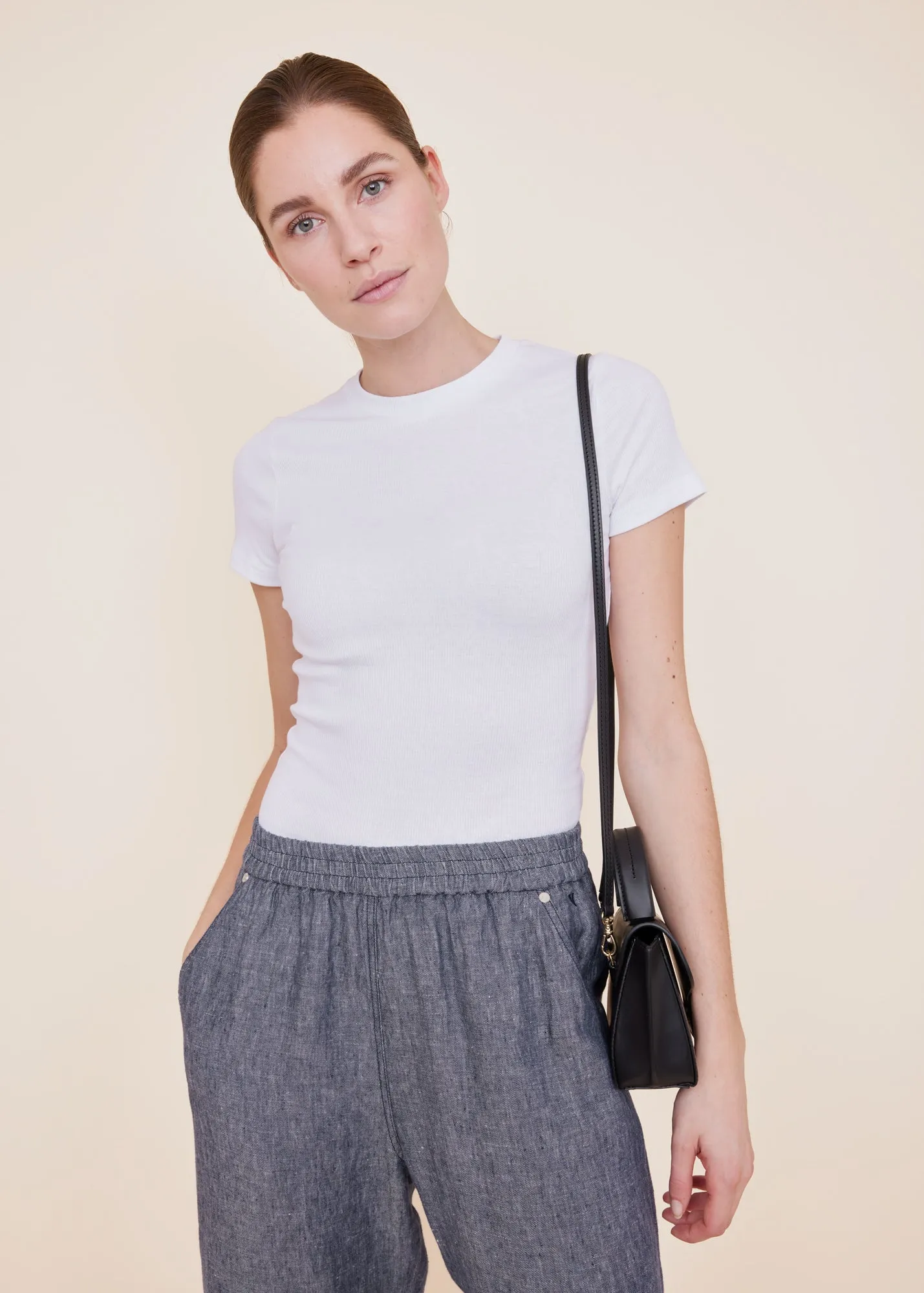 T-shirt Rib basic t-shirt