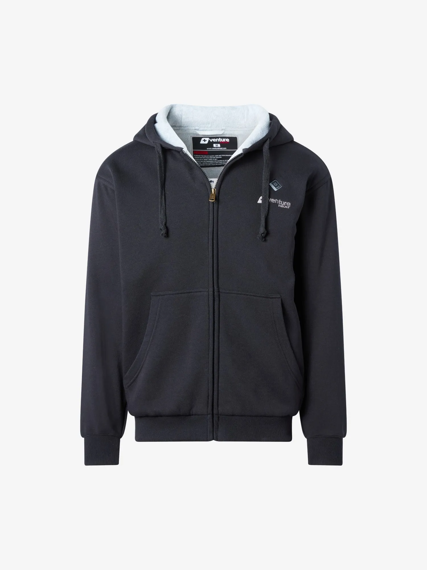 Unisex 11W Heated Polar Fleece Hoodie  - Black - FINAL SALE