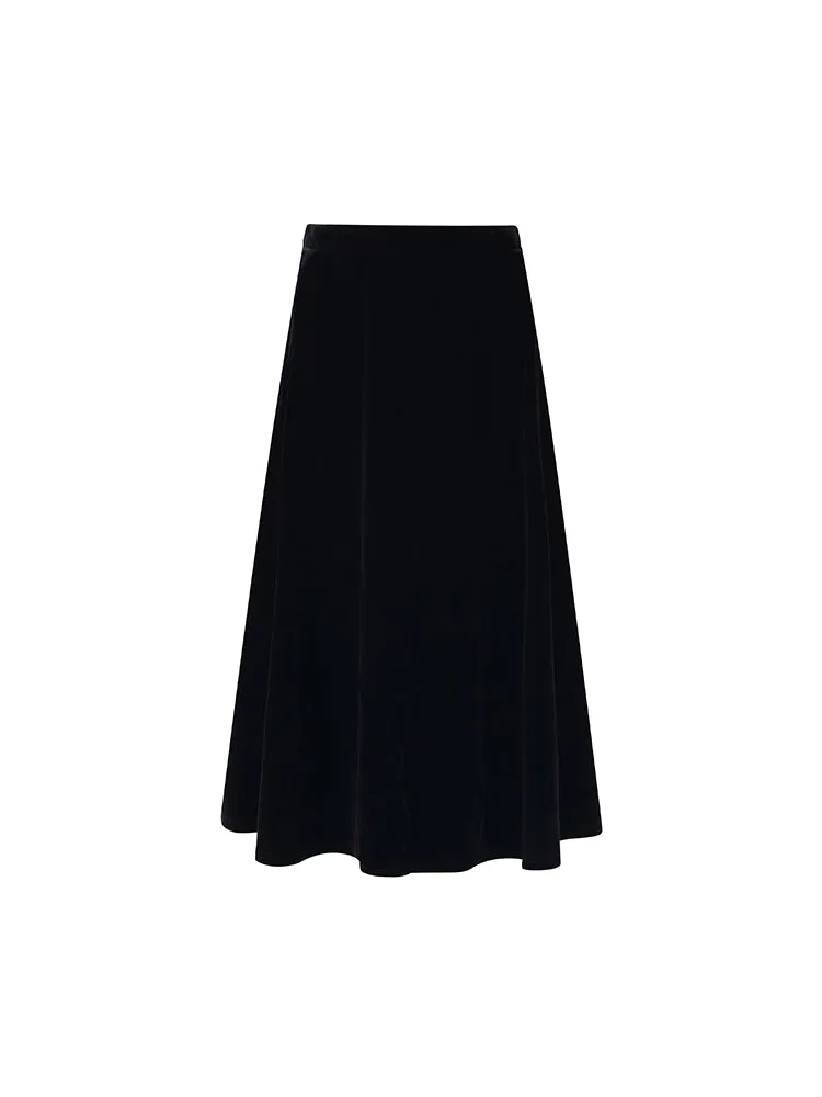 Washable Wool Double-Breasted Jacket And Skirt Two-Piece Set