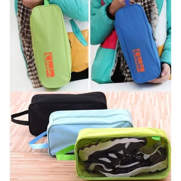 Waterproof Oxford Shoe Storage Organizer with Zipper Closure