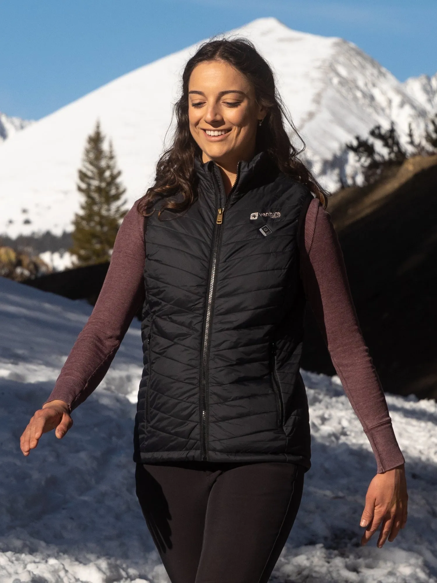 Women's 13W Heated Puffer Vest  - Black - FINAL SALE